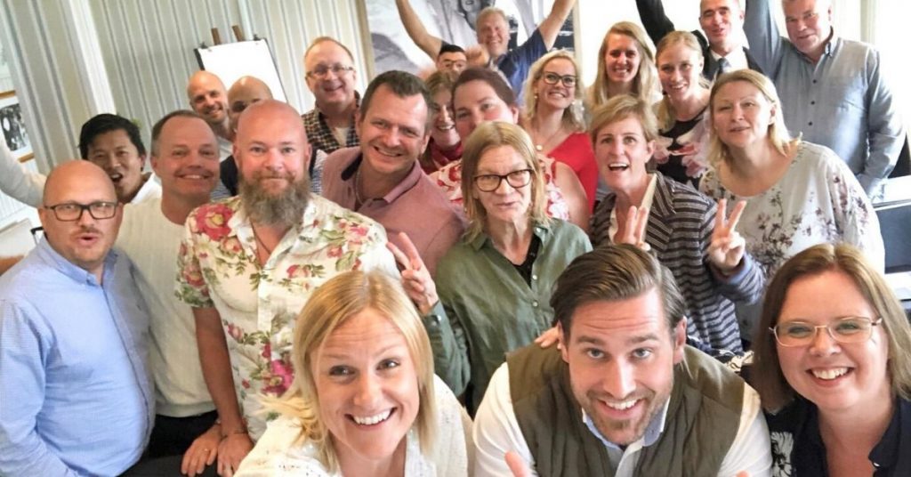 Grupp av medarbetare under Castra Syds sommaravslutning 2019